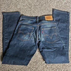 Levi Strauss Co. Size 14reg 27x27 Style 511 Skinny Dark Blue Wash Denim Jeans